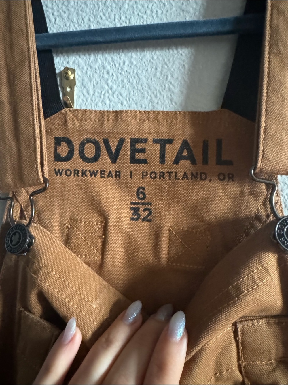 Dovetail Women's Tan Utility Overalls - Classic Workwear Style - Picture 2 of 2